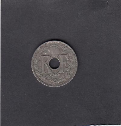 Beschrijving: 25 Centimes HOLE